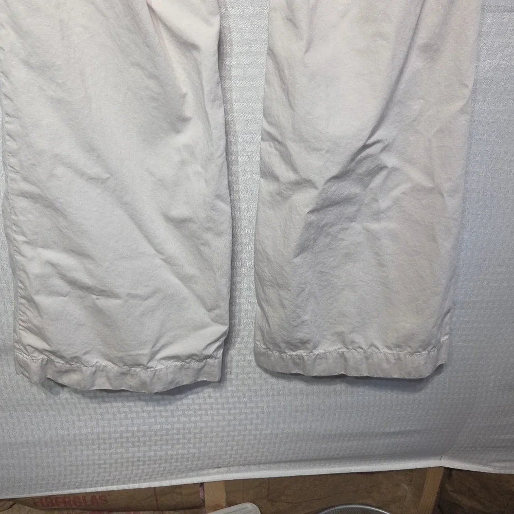 7 For All‎ Mankind Women's Ginger Wide Leg Pants Beige Size 29 100% Cotton